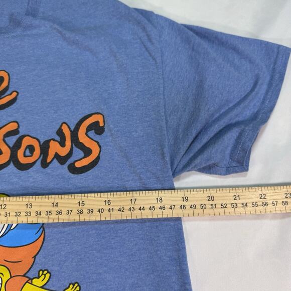 The Simpsons -Bart Skate Boarding Blue T-Shirt Size M - Picture 5 of 5